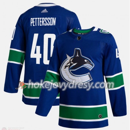 Pánské Hokejový Dres Vancouver Canucks Elias Pettersson 40 Adidas 2019-2020 Modrý Authentic